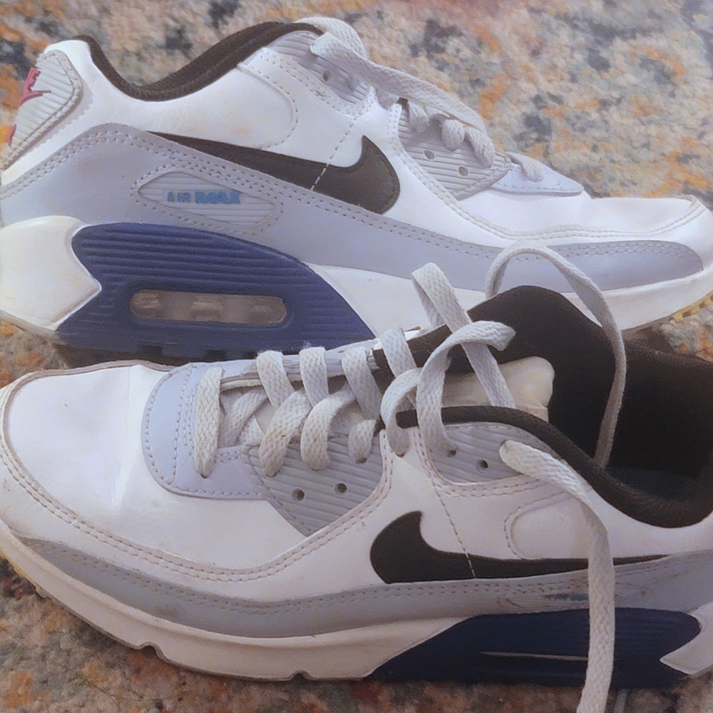 Nike Air Max White and Black Sneakers